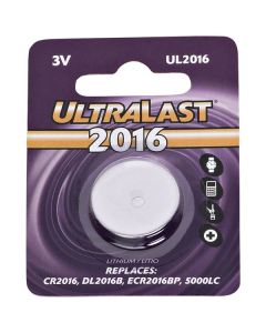 Ultralast UL2016 UL2016 CR2016 Lithium Coin Cell Battery